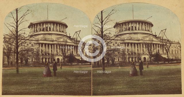 View of The Capitol, Washington, U.S., about 1860. Creator: London Stereoscopic & Photographic Co.