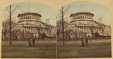 View of The Capitol, Washington, U.S., about 1860. Creator: London Stereoscopic & Photographic Co