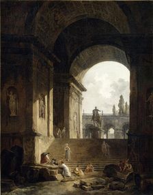 View of the Capitol With the Equestrian Statue of Marcus Aurelius, 1774