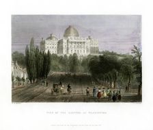 View of the Capitol at Washington, USA, 1837.Artist: CJ Bentley