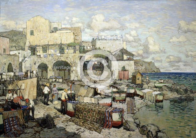 View of the Capri Island. Artist: Gorbatov, Konstantin Ivanovich (1876-1945)