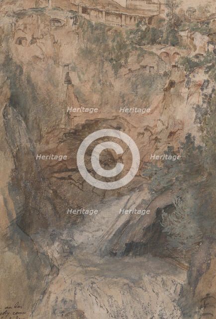 View of the Cascades at Tivoli, ca.1724-33. Creator: Nicolas Delobel.