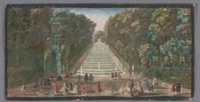 View of the Cascades of the Garden of the Château de Marly, 1700-1799. Creators: Anon, Jacques Rigaud