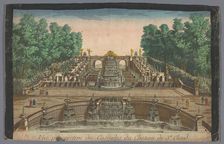 View of the Cascades of the Garden of the Château de Saint-Cloud, 1700-1799. Creator: Anon