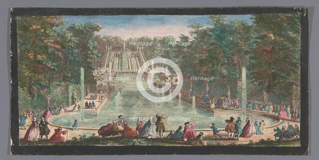 View of the Cascades of the Garden of the Château de Saint-Cloud, 1730. Creators: Anon, Jacques Rigaud.