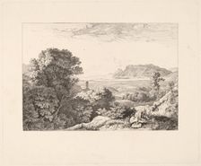 View of the Castle of Olevano, 1829. Creator: Ludwig Richter
