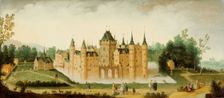 View of the Castle of Egmond aan den Hoef, c.1638. Creator: Claes Jacobsz van der Heck