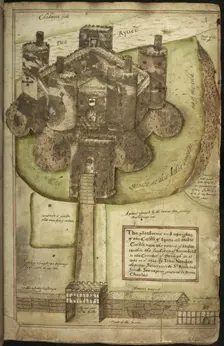View of the Castle of Lyons (Holt Castle), 1620. Creator: Unknown