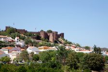View of the castle and panorama over the surrounding landscape, Silves, Portugal, 2009. Artist: Samuel Magal