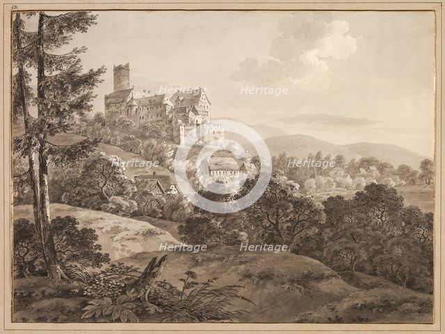 View of the Castle Gnandstein, c. 1795. Creator: Adrian Zingg (Swiss, 1734-1816).
