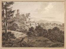 View of the Castle Gnandstein, c. 1795. Creator: Adrian Zingg (Swiss, 1734-1816)