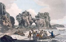 View of the Castle Rock, pub. 1793. Creator: J. Hassell (1767-1825) and J.C. Ibbetson (1759-1817)