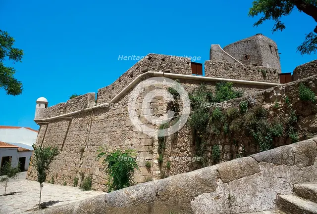 View of the castle, Valencia de Alcantara, Extremadura, Spain, 2008.  Creator: LTL.