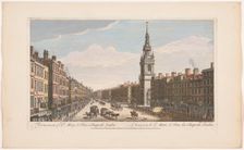 View of the church of St. Mary le Bow in Cheapside London, 1745-1753. Creator: Thomas Bowles