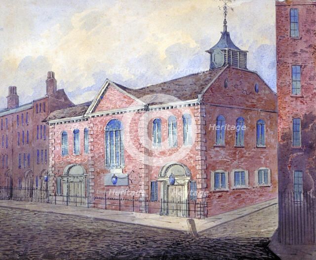 View of the Church of St George the Martyr, Queen Square, Holborn, London, c1815. Artist: William Pearson