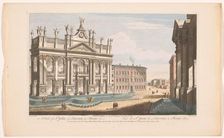 View of the Church of Saint John Lateran in Rome, 1750. Creator: Thomas Bowles