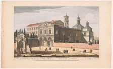View of the Church of Saint Sebastian Outside the Walls in Rome, 1750. Creator: Thomas Bowles
