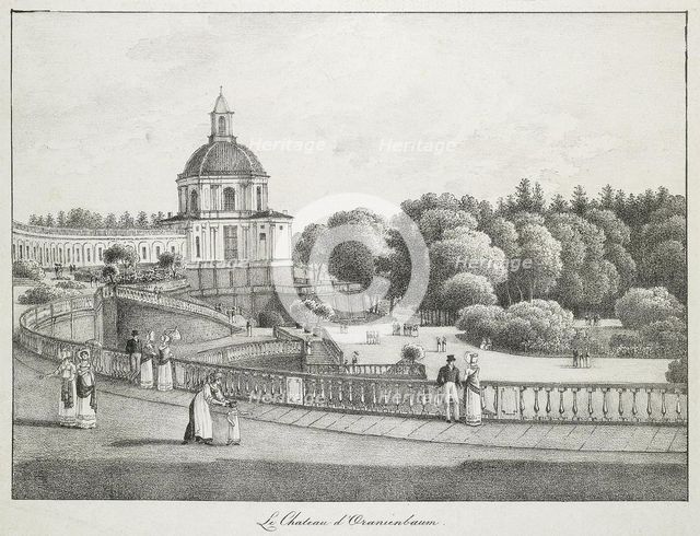 View of the Church of the Great Palace in Oranienbaum, 1821-1822. Artist: Martynov, Andrei Yefimovich (1768-1826)