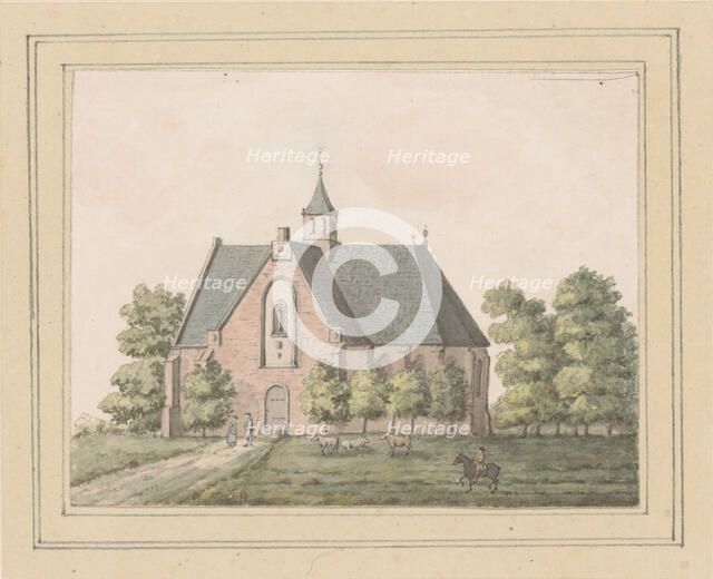 View of the church at Sint Pancras, 1700-1800. Creator: Anon.