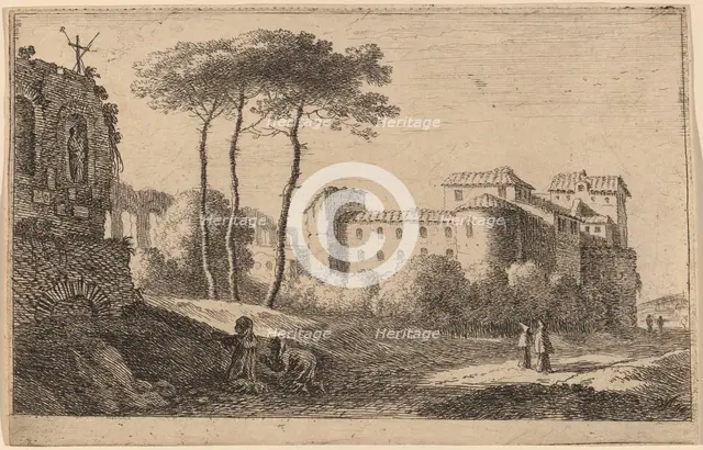 View of the Church "Quattro Santi Coronati". Creator: Herman van Swanevelt.