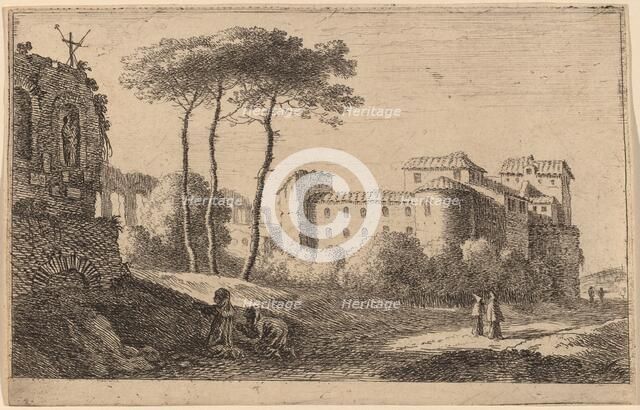 View of the Church "Quattro Santi Coronati". Creator: Herman van Swanevelt.