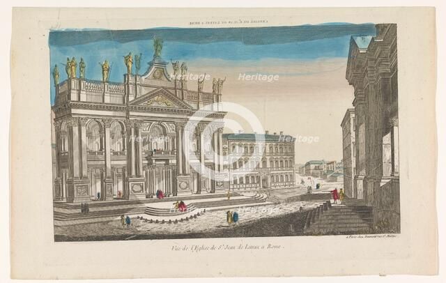 View of the Church Saint John Lateran in Rome, 1745-1775. Creator: Anon.