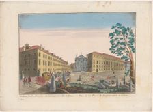 View of the Church Sant'antonio Abate and the Palazzo ArciveScovile in Udine, 1700-1799. Creator: Unknown
