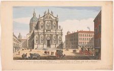 View of the church Sant'andrea della Valle in Rome, 1750. Creator: Thomas Bowles