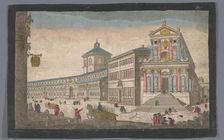 View of the church Santo Spirito in Sassia in Rome, 1745-1775. Creator: Anon