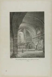 View of the Chapel of Calvary in the Church of St. Roch, Paris, n.d. Creator: Nicolas-Marie-Joseph Chapuy