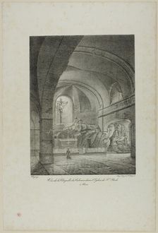 View of the Chapel of Calvary in the Church of St. Roch, Paris, n.d. Creator: Nicolas-Marie-Joseph Chapuy