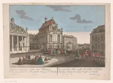 View of the Chapel of Palace Versailles, 1755-1779. Creator: Johann Friedrich Leizelt
