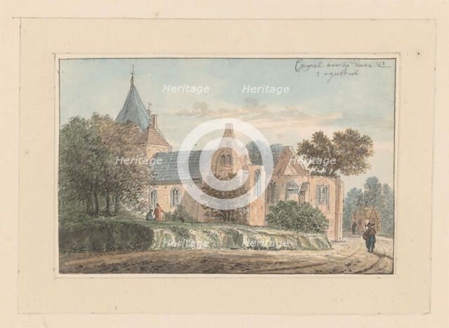 View of the chapel at Castle De Haar in Haarzuilens, c. 1700-c. 1799. Creator: Anon.