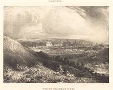 View of the Chateau d'Eu (Vue du Chateau d'Eu), 1834. Creator: Paul Huet