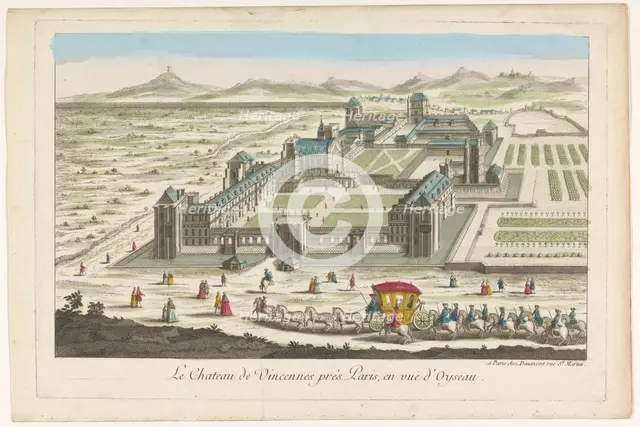 View of the Château de Vincennes, 1745-1775. Creator: Anon.