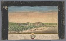 View of the Château de Villette in the vicinity of the city of Paris, 1700-1799. Creator: Anon
