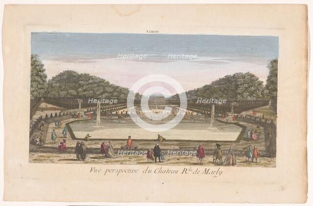 View of the Château de Marly, 1700-1799. Creator: Anon.