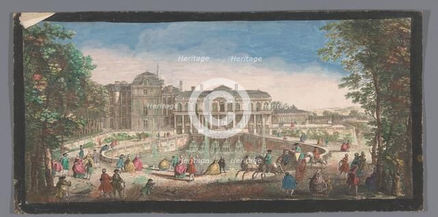 View of the Château de Saint-Cloud seen from the chemin de Versailles, 1730. Creators: Anon, Jacques Rigaud.