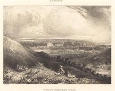 View of the Chateau d'Eu (Vue du Chateau d'Eu), 1834. Creator: Paul Huet