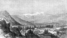 View of the Chilian Cordillera, from Santiago, 1864. Creator: Unknown