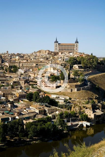 View of the city, Toledo, Spain, 2007.  Creator: Samuel Magal.