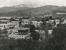 View of the city with Mount Lebanon, Beirut, 1895. Creator: W & S Ltd