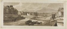 View of the City with the Louvre, etc., taken from Pont Marie, from A Selection..., 1802. Creator: Thomas Girtin