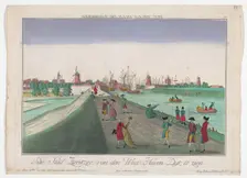View of the city and West Havendijk in Zierikzee, 1742-1801. Creator: Georg Mathaus Probst