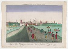 View of the city and West Havendijk in Zierikzee, 1742-1801. Creator: Georg Mathaus Probst
