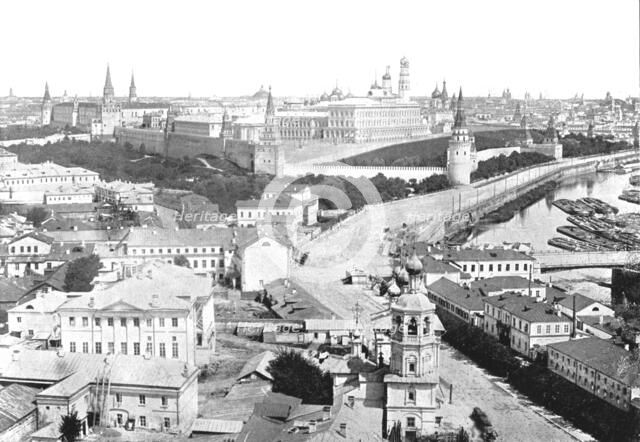 View of the city and the Kremlin, Moscow, Russia, 1895.  Creator: Unknown.