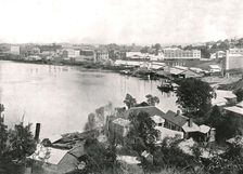 View of the city and the river, Brisbane, Australia, 1895. Creator: Unknown