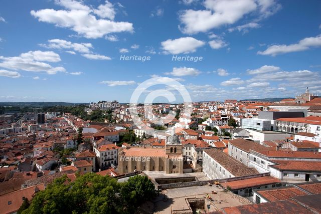 View of the city, Coimbra, Portugal, 2009.  Creator: Samuel Magal.