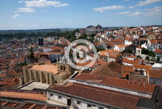 View of the city, Coimbra, Portugal, 2009.  Creator: Samuel Magal.