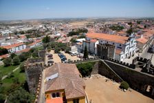 View of the city from the castle roof, Beja, Portugal, 2009. Creator: Samuel Magal